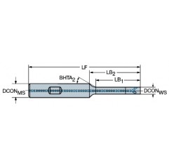 Adapter z chwytu Weldon na złącze do 327-20B35SC-14, CoroMill® 327 Sandvik (327-20B35SC-14)