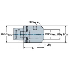 Adapter ze złącza Coromant Capto® na złącze Weldon C6-391.20-32090 Sandvik (C6-391.20-32090)