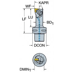 Narzędzie tokarskie C6-DCLNL-17100-12, T-Max® P Sandvik (C6-DCLNL-17100-12)