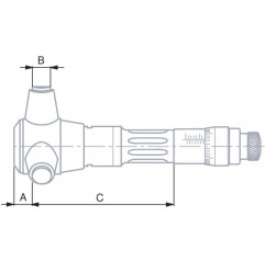 Średnicówka mikrometryczna trójpunktowa  IMICRO zakres 60-70 mm TESA  (00812303)