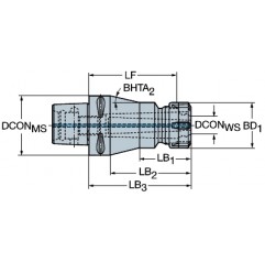 Adapter ze złącza Coromant Capto® na oprawkę z tuleją zaciskową ER C6-391.14-32130 Sandvik (C6-391.14-32130)