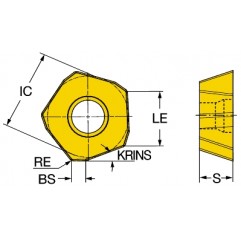 Płytka frezarska 419R-1405M-PM2040, CoroMill® 419 Sandvik (419R-1405M-PM2040)