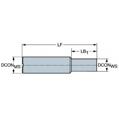 Adapter z chwytu cylindrycznego na złącze Coromant EH E12-A12-SE-100 Sandvik (E12-A12-SE-100)