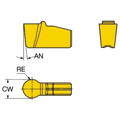 Płytka do profilowania N151.2-400-40-5P1125, T-Max® Q-Cut Sandvik (N151.2-400-40-5P1125)