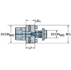 Adapter ze złącza Coromant Capto® na złącze trzpieniowe C6-391.05C-40050M Sandvik (C6-391.05C-40050M)