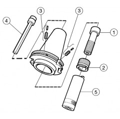 Adapter ze złącza ISO 7388-1 na złącze Coromant Capto® C6-390B.140-50030 Sandvik (C6-390B.140-50030)