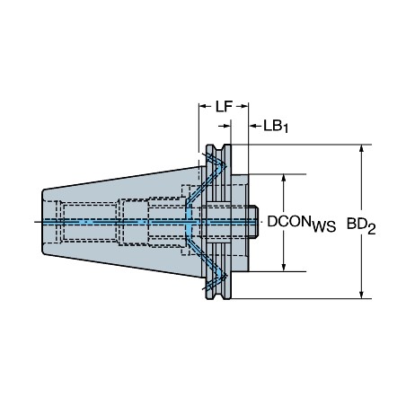 Adapter Ze Złącza ISO 7388-1 Na Złącze Coromant Capto® C8-390B.140 ...