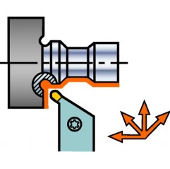 Oprawka z chwytem tradycyjnym do profilowania RX123G04-2020B-045, CoroCut® 1-2 Sandvik (RX123G04-2020B-045)