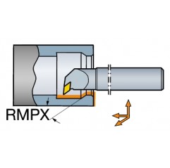 Węglikowy wytaczak tokarski z tłumikiem drgań F10M-SDUCR07-ER, CoroTurn® 107 Sandvik (F10M-SDUCR07-ER)