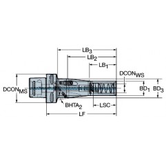 Adapter ze złącza Coromant Capto® na oprawkę 930-C6-P-20-155, CoroChuck™  930 Sandvik (930-C6-P-20-155)