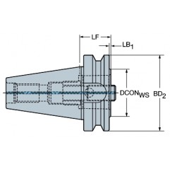 Adapter ze złącza BIG-PLUS MAS-BT na złącze Coromant Capto® C6-390.562-50050 Sandvik (C6-390.562-50050)