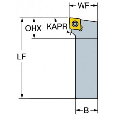 Oprawka z chwytem tradycyjnym do toczenia SCLCL2020K09, CoroTurn® 107 Sandvik (SCLCL2020K09)