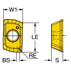 Płytka frezarska 390R-070204M-PM1130, CoroMill® 390 Sandvik (390R-070204M-PM1130)