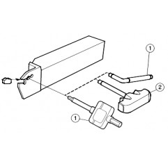 Oprawka z chwytem tradycyjnym do przecinania i toczenia rowków QD-LFE20-2525A, CoroCut® QD Sandvik (QD-LFE20-2525A)