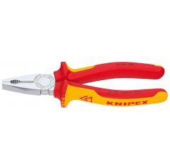 Szczypce uniwersalne 180 mm chromowane 1000 V KNIPEX  (03 06 180)