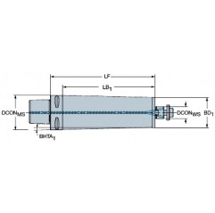 Adapter ze złącza Coromant Capto® na złącze trzpieniowe C6-391.05C-22190 Sandvik (C6-391.05C-22190)