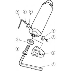 Adapter ze złącza Coromant Capto® na złącze trzpieniowe C6-391.05C-22190 Sandvik (C6-391.05C-22190)