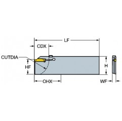 Głowica do przecinania LF123E25-25B1, CoroCut® 1-2 Sandvik (LF123E25-25B1)