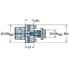 Adapter ze złącza Coromant Capto® na złącze trzpieniowe C6-391.05C-27025M Sandvik (C6-391.05C-27025M)