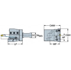 Adapter ze złącza VDI na imak do listew APBL-VDI40-25-HP Sandvik (APBL-VDI40-25-HP)