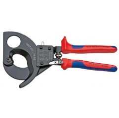 Nożyce zapadkowe do kabli fi 52 mm rękojeści dwukomponentowe KNIPEX  (95 31 280)