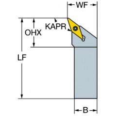 Oprawka z chwytem tradycyjnym do toczenia SVHBL3225P16, CoroTurn® 107 Sandvik (SVHBL3225P16)