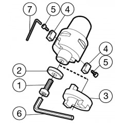 Adapter ze złącza Coromant Capto® na złącze trzpieniowe C4-391.05C-22025 Sandvik (C4-391.05C-22025)