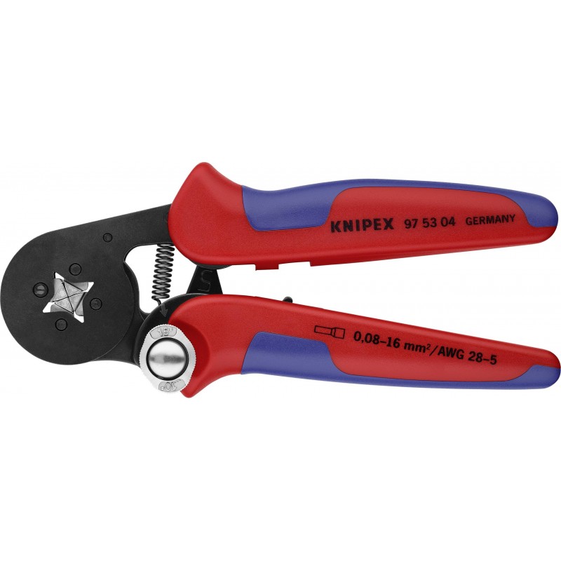 Samonastawne szczypce do zagniatania tulejek zakres 0,08-16,0 mm2  KNIPEX  (97 53 04)