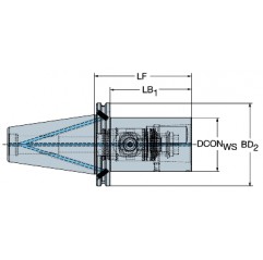 Adapter ze złącza ISO 7388-1 na szybkomocujące złącze I50-QC-C6-115, Coromant Capto® Sandvik (I50-QC-C6-115)