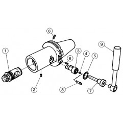 Adapter ze złącza ISO 7388-1 na szybkomocujące złącze I50-QC-C6-115, Coromant Capto® Sandvik (I50-QC-C6-115)