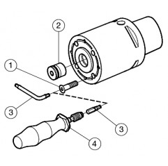 Adapter z chwytu cylindrycznego na złącze trzpieniowe ze sworzniami prowadzącymi CY32-X22-040-095 Sandvik (CY32-X22-040-095)