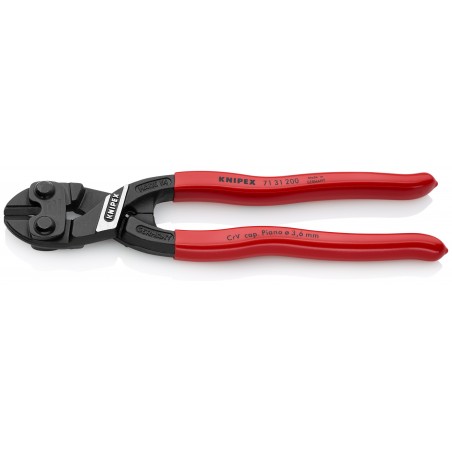 Szczypce tnące przegubowe CoBolt fosforanowane, czarne 200 mm KNIPEX (71 31 200)