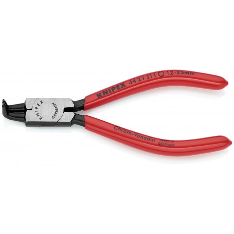 Szczypce do pierścieni osadczych sprężynujących fosforanowane, czarne 130 mm KNIPEX (44 21 J11) Szczypce do pierścieni osadczych sprężynujących fosforanowane, czarne 130 mm KNIPEX (44 21 J11)
