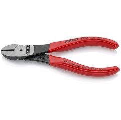 Szczypce tnące boczne o zwiększonym przełożeniu fosforanowane, czarne 140 mm KNIPEX (74 01 140)