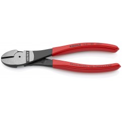 Szczypce tnące boczne o zwiększonym przełożeniu fosforanowane, czarne 180 mm KNIPEX (74 01 180)