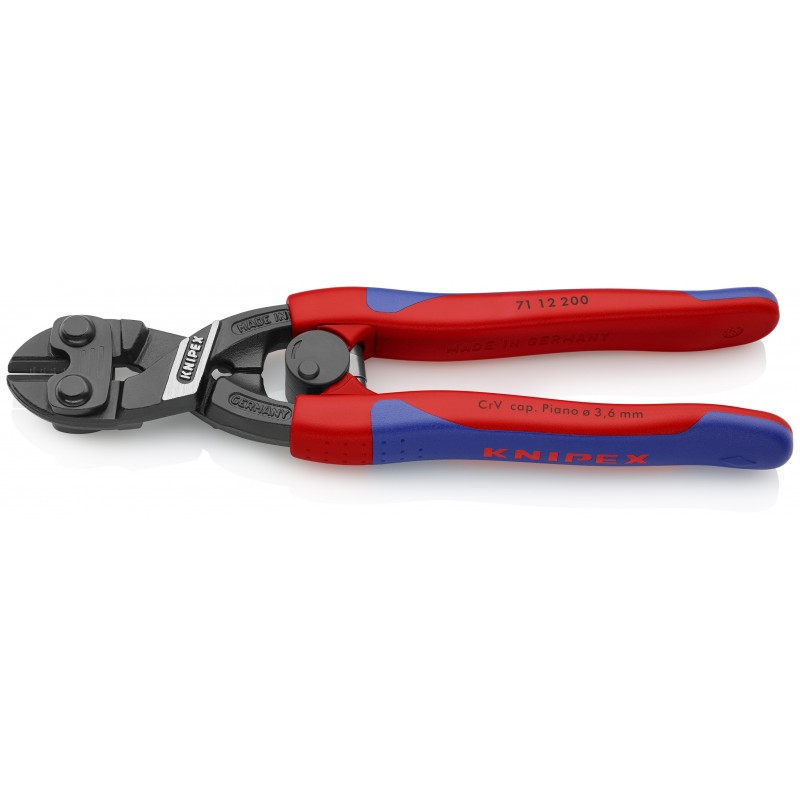 Szczypce tnące przegubowe CoBolt fosforanowane, czarne 200 mm KNIPEX (71 12 200) Szczypce tnące przegubowe CoBolt fosforanowane, czarne 200 mm KNIPEX (71 12 200)