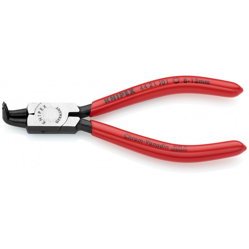 Szczypce do pierścieni osadczych sprężynujących fosforanowane, czarne 130 mm KNIPEX (44 21 J01) Szczypce do pierścieni osadczych sprężynujących fosforanowane, czarne 130 mm KNIPEX (44 21 J01)
