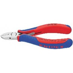 Szczypce tnące boczne dla elektroników z wielokomponentowymi nasadkami 115 mm KNIPEX (77 22 115)