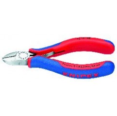 Szczypce tnące boczne fosforanowane, czarne 125 mm KNIPEX (76 12 125)