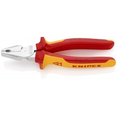 Szczypce uniwersalne o zwiększonym przełożeniu chromowane 180 mm KNIPEX (02 06 180)