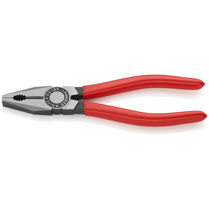 Szczypce uniwersalne fosforanowane, czarne 180 mm KNIPEX (03 01 180) Szczypce uniwersalne fosforanowane, czarne 180 mm KNIPEX (03 01 180)