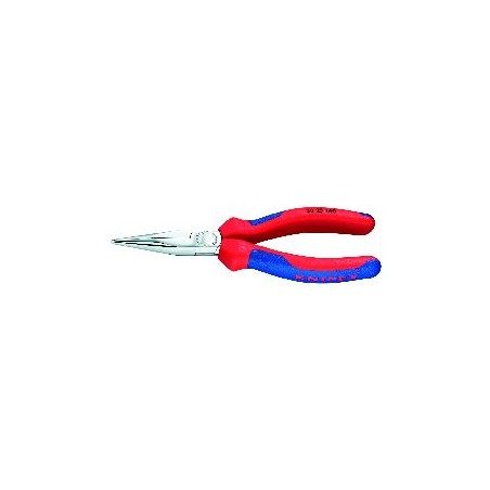 Szczypce płaskie wydłużone chromowane z wielokomponentowymi nasadkami 140 mm KNIPEX (30 25 140)