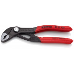 Szczypce do rur Cobra 125 mm fosforanowane, szare KNIPEX (87 01 125)