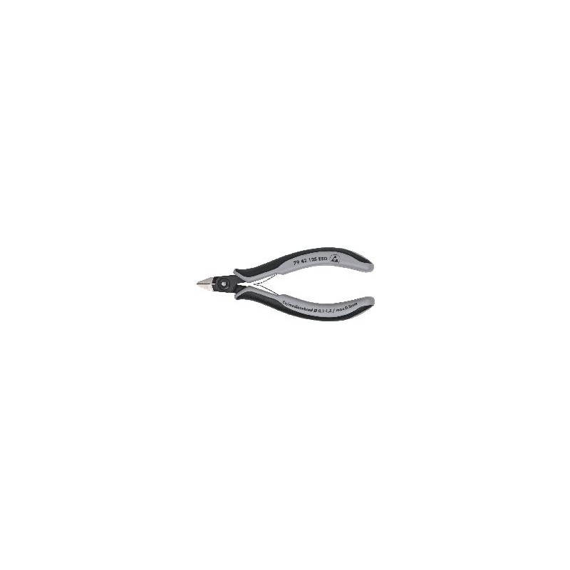 Precyzyjne szczypce tnące boczne dla elektroników ESD czernione 125 mm KNIPEX (79 42 125 ESD) Precyzyjne szczypce tnące boczne dla elektroników ESD czernione 125 mm KNIPEX (79 42 125 ESD)