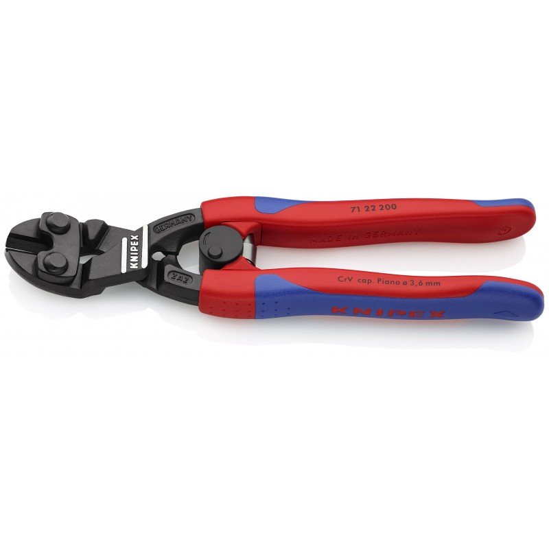 Szczypce tnące przegubowe CoBolt fosforanowane, czarne 200 mm KNIPEX (71 22 200) Szczypce tnące przegubowe CoBolt fosforanowane, czarne 200 mm KNIPEX (71 22 200)