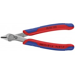 Szczypce tnące Electronic Super Knips z wielokomponentowymi nasadkami 125 mm KNIPEX (78 03 125 SB)