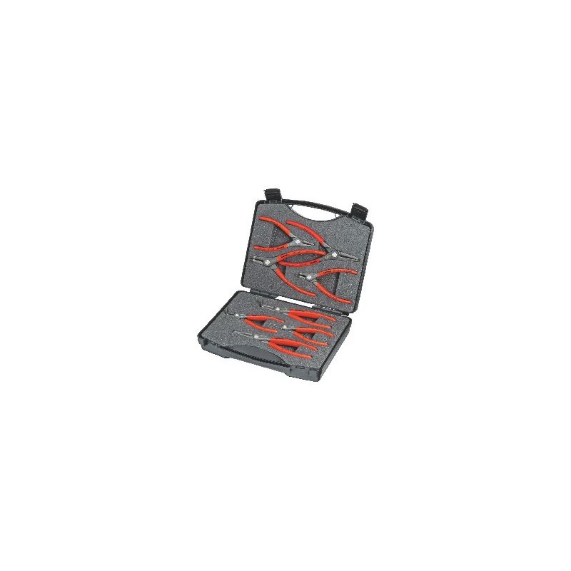 Zestaw precyzyjnych szczypiec do pierścieni osadczych 8 szt. KNIPEX (00 21 25) Zestaw precyzyjnych szczypiec do pierścieni osadczych 8 szt. KNIPEX (00 21 25)