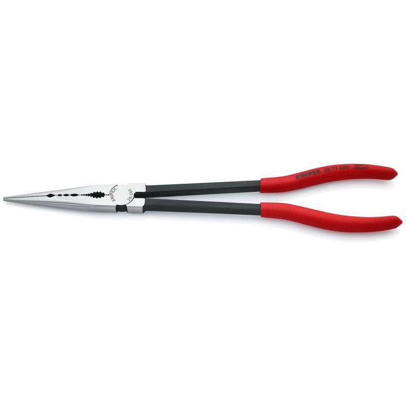 Szczypce płaskie montażowe fosforanowane, czarne 280 mm KNIPEX (28 71 280)