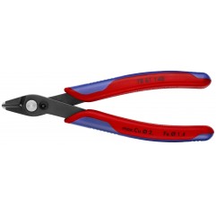 Szczypce tnące Electronic Super Knips XL czernione z wielokomponentowymi nasadkami 140 mm KNIPEX (78 61 140)