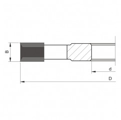 Frez HM nasadzany prosty z nacinakami 180x30x6/2z2n Wapienica (CL020-0180-0001)